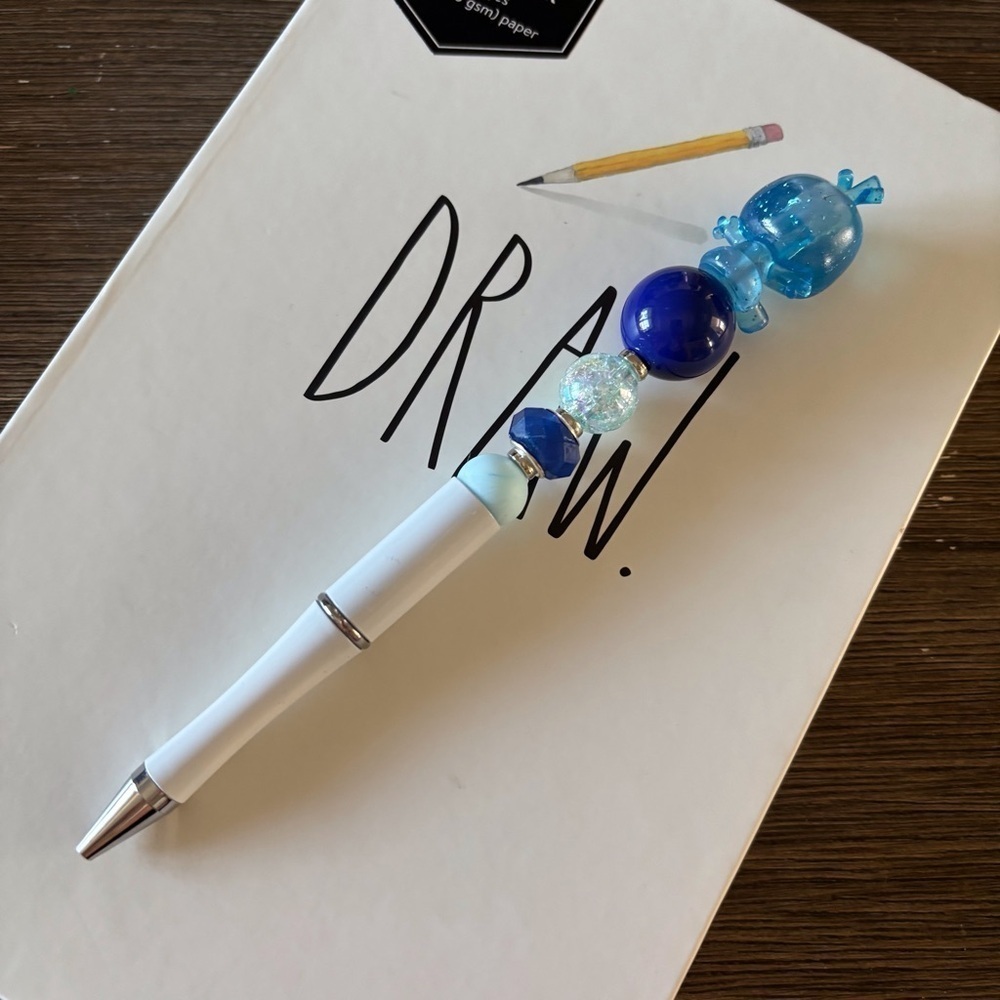 Disney Doorables: Frozen: Olaf handmade beaded pen - Picture 3 of 3